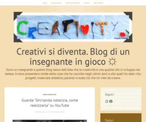 Creazionidimaestra.com(Creativi si diventa) Screenshot