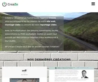 Creazo.fr(Agence web sur Montpellier) Screenshot