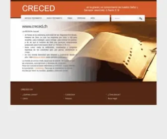 Creced.ch(En la gracia y el conocimiento de nuestro Señor y Salvador Jesucristo) Screenshot