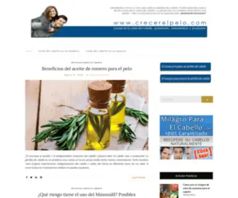 Crecerelpelo.com(Tratamientos para la caída del cabello) Screenshot