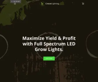 Crecerlighting.com(Best LED Grow Lights Manufacturers Online) Screenshot