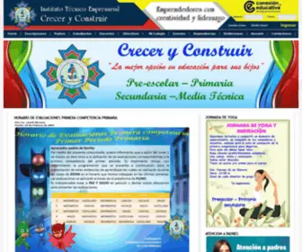 Creceryconstruir.com(Instituto Técnico Empresarial Crecer y Construir) Screenshot