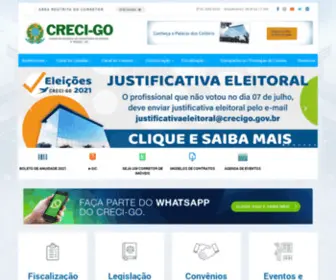 Crecigo.gov.br(CRECI-GO/ Conselho Regional de Corretores de Imóveis de Goiás) Screenshot