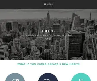 Cred.global(3 billion actions by 2030 for the UN Global Goals) Screenshot