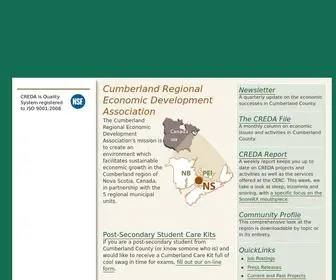 Creda.net(Cumberland Regional Economic Development Association) Screenshot