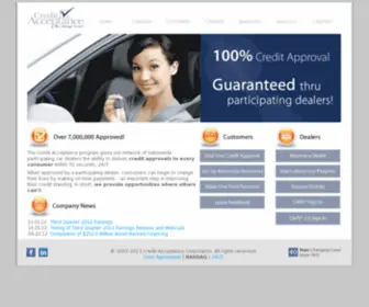 Credaccept.com(Credit Acceptance Corporation) Screenshot