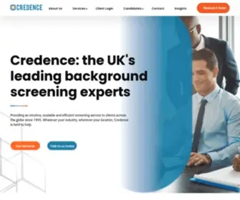 Credence.co.uk(Homepage) Screenshot