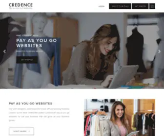 Credence.digital(Pay As You Go Websites) Screenshot