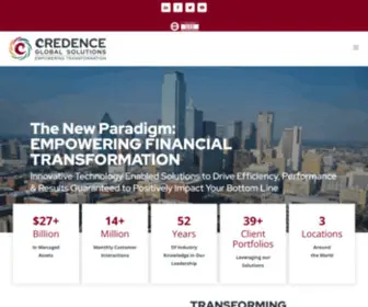 Credencegs.com(Empowering Financial Transformation) Screenshot