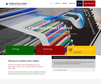 Credencepressltd.com(Credence Press Limited) Screenshot