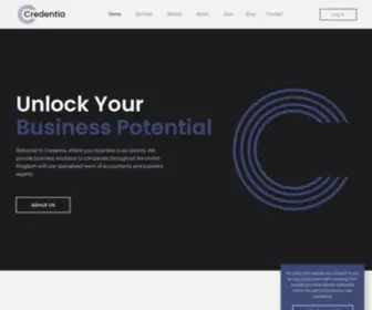 Credentia.biz(Business & accountancy specialists) Screenshot
