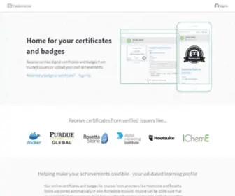Credential.net(Certificates, Badges and Blockchain) Screenshot