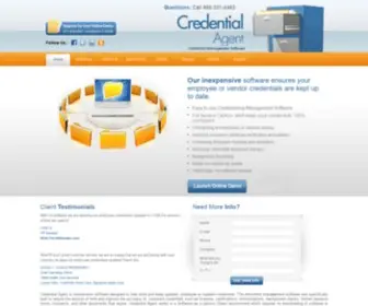 Credentialagent.com(Credential Software Service) Screenshot