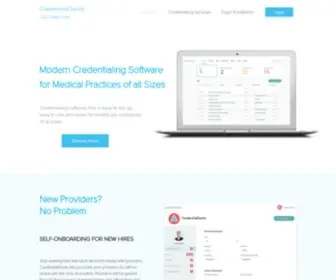 Credentialgenie.com(CredentialGenie credentialing software) Screenshot
