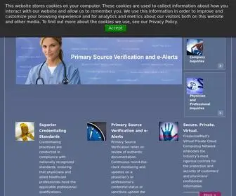 Credentialmed.com(CredentialMed) Screenshot