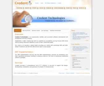 Credenttech.com(Credent Technologies) Screenshot