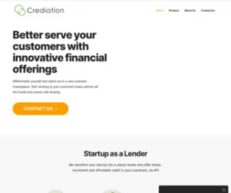 Crediation.com(Better serve your customers) Screenshot