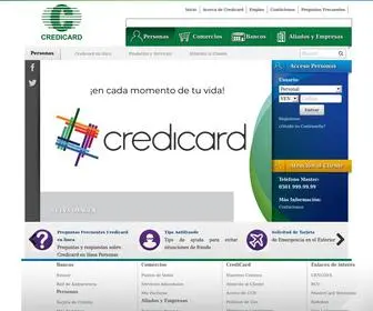 Credicardenlinea.com.ve(Personas) Screenshot