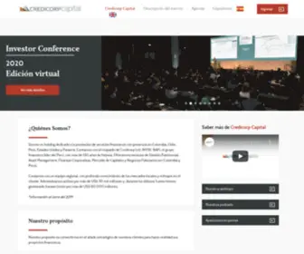 Credicorpcapitalconference.com(Investor Conference) Screenshot