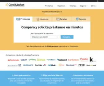 Credimarket.com(Compara online y pide gratis tu préstamo) Screenshot