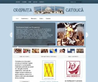 Credinta-Catolica.ro(Credinţa catolică) Screenshot