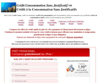 Credit-Consommation-Sans-Justificatif.com(Prêt) Screenshot