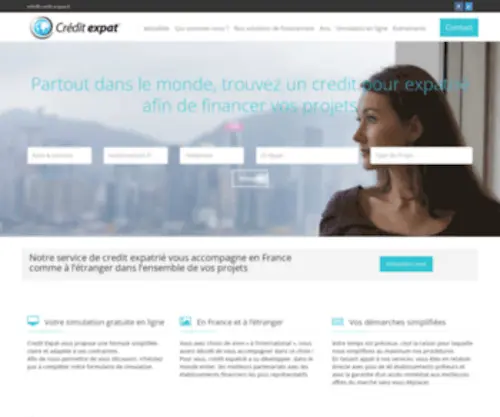 Credit-Expat.fr(Credit expatrié accompagne tous les expatriés en proposant un accompagnement personnalisé) Screenshot