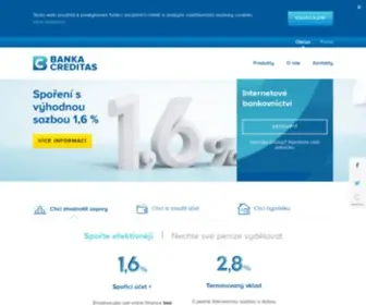 Creditas.cz(Banka CREDITAS) Screenshot