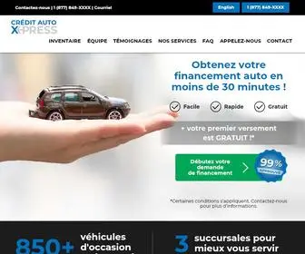 Creditautoxpress.com(Prêt auto) Screenshot