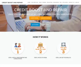 Creditboostandrepair.com(Credit Boost And Repair) Screenshot