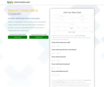 Creditcardschamp.com(Credit Card Matching Service) Screenshot