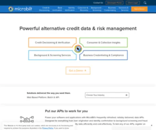 Creditcommander.com(MicroBilt Corporation) Screenshot