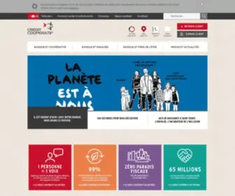 Creditcooperatif.org(Crédit Coopératif) Screenshot