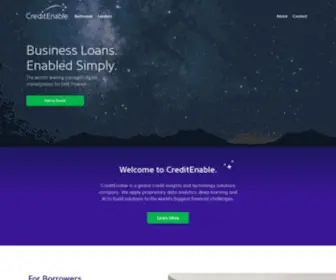 Creditenable.com(Business Loans at Low ROIs) Screenshot