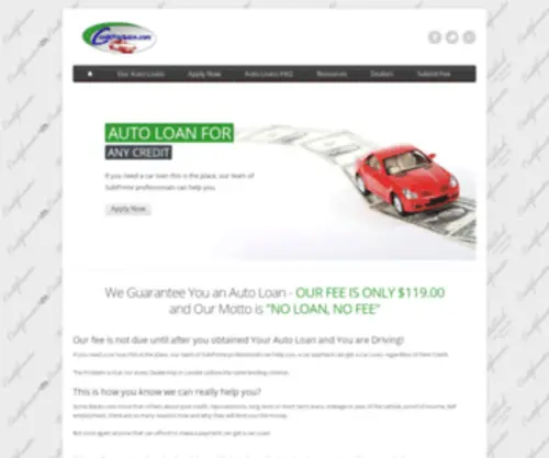 Creditforautos.com(Guaranteed Auto Loans) Screenshot