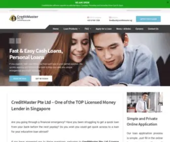 Creditmasterloan.com.sg(CreditMaster) Screenshot