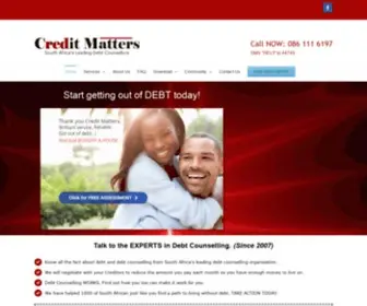 Creditmatters.co.za(Debt Counselling) Screenshot