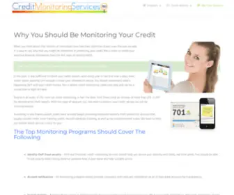 Creditmonitoringservice.org(Credit Monitoring Services) Screenshot