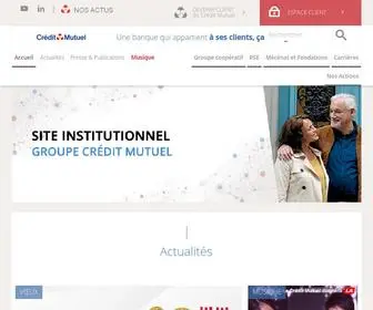 Creditmutuel.com(Banque et assureur (bancassureur)) Screenshot