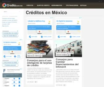 Credito.com.mx(Toda la información que necesitas sobre los Créditos en México) Screenshot