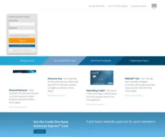 Creditonebank.com(Credit One Bank) Screenshot