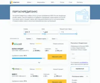 Creditonus.ru(Кредитонус) Screenshot