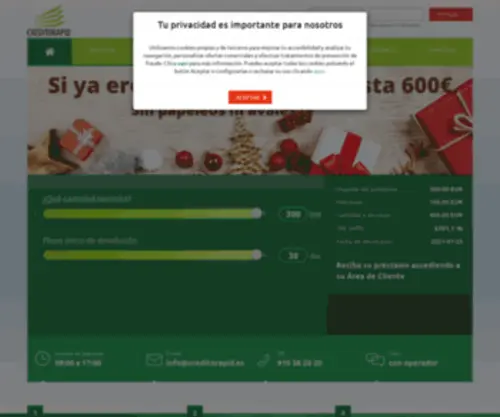 Creditorapid.es(Prestamos) Screenshot