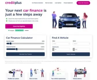 Creditplus.co.uk(Discover your car finance options with Creditplus) Screenshot