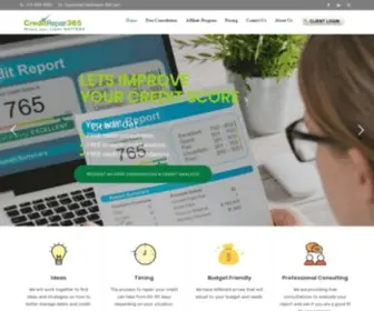 Creditrepair-365.com(Credit Repair 365) Screenshot