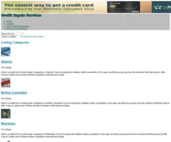 Creditrepairservices.ca(Credit Repair Services) Screenshot