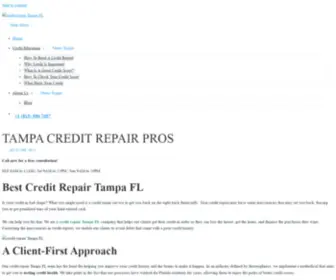 Creditrepairtampafl.com(Tampa Credit Repair) Screenshot