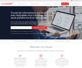 Creditsafe.fr(Risque – Finance – Conformité – Achats) Screenshot