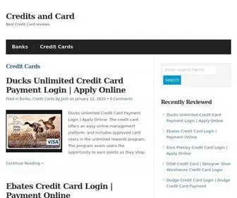 Creditsandcard.com(Credits and Card) Screenshot