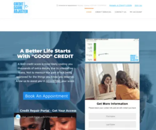 Creditscoreadjuster.com(Credit Score Adjuster) Screenshot